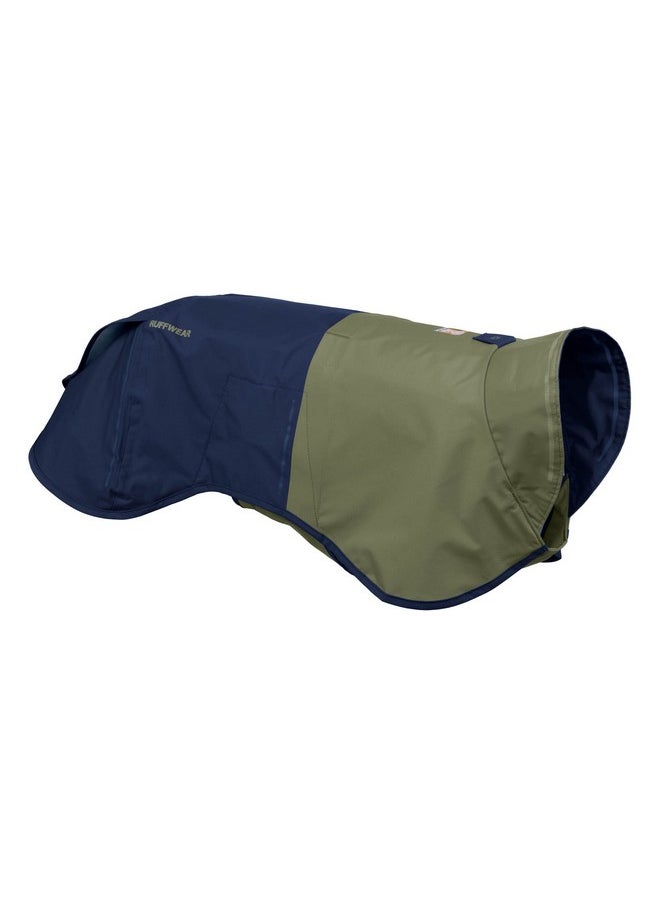 RUFFWEAR - , Sun Shower Dog Raincoat, AllWeather Jacket, Waterproof, Windproof & Lightweight, Midnight Blue, Medium - Image 1