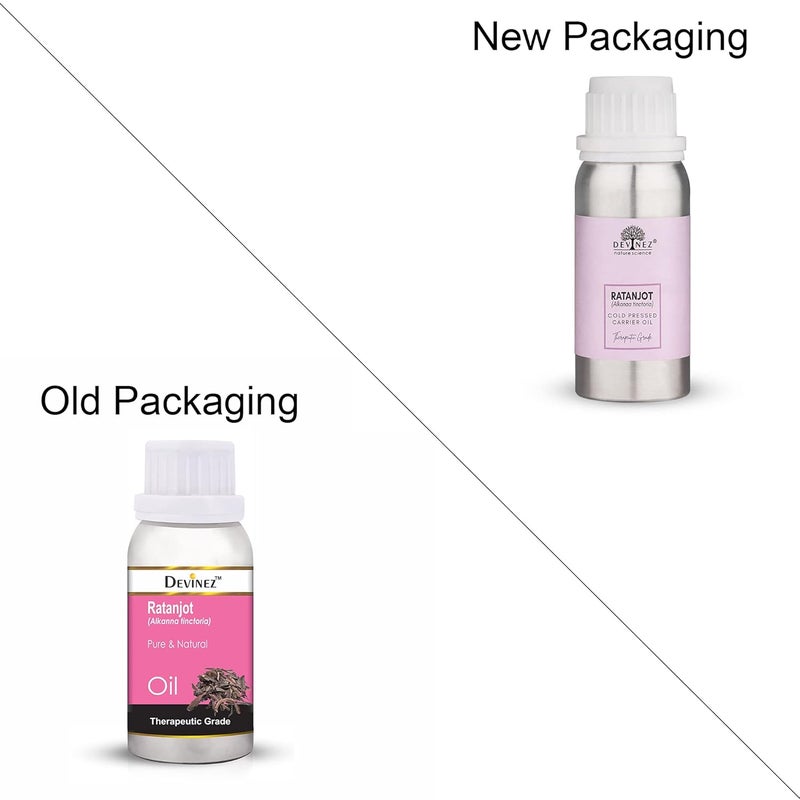 Devinez Ratanjot Carrier Oil 100ml Alkanna tinctoria Rattan JyothLaljadiDamini Balchad 100 Pure Natural Undiluted Therapeutic grade in Anodized Aluminum Bottle - Image 2