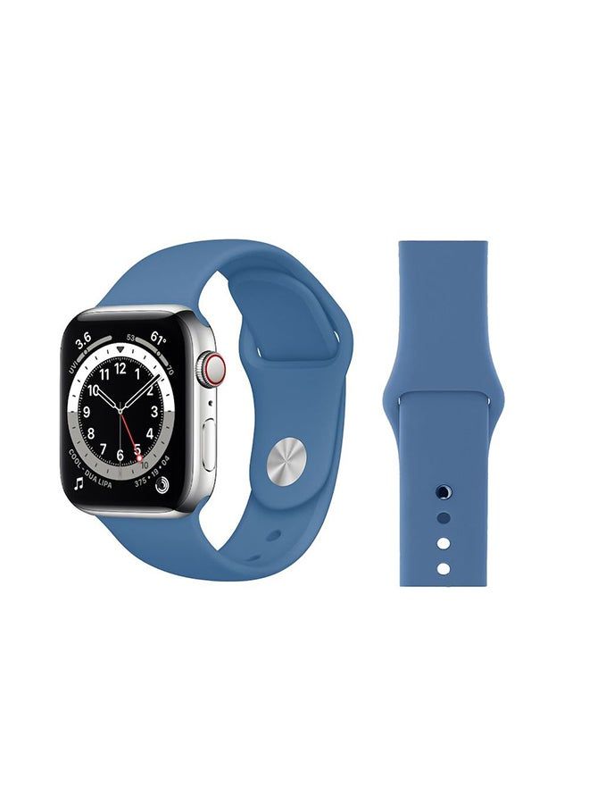vesus Replacement Band For Apple Watch Series 6/SE/5/4/3/2/1 Denim Blue