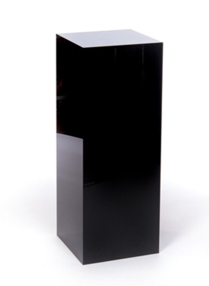 Lamsit Ibdaa - LAMSIT IBDAA Acrylic Pedestals – Plastic Stands – Acrylic Plinths – Acrylic Risers – Side Tables Black - Image 1