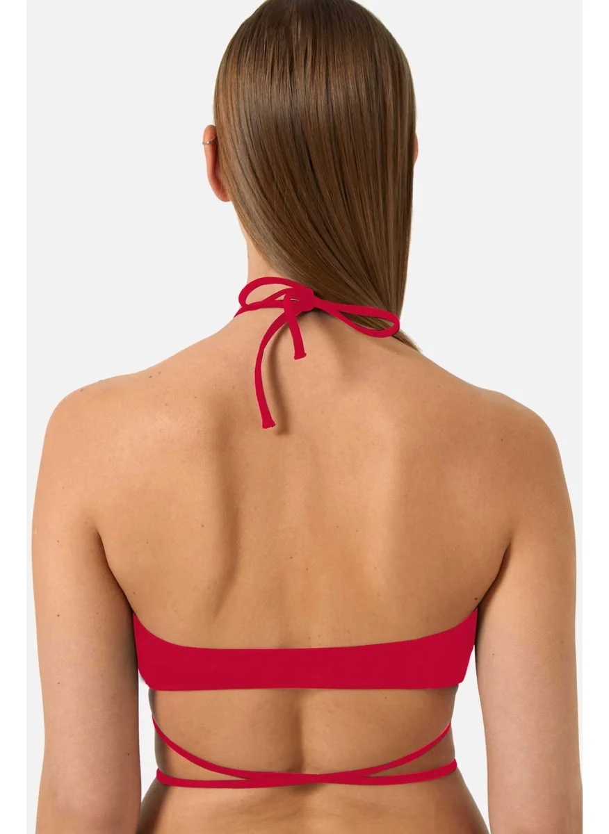 اي يلديز Crescent Moon 63559 Red Bikini Top