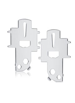 Excefore 2 Pcs Deck Fill Plate Key, Stainless Steel Deck Tool Key, Boat Gas Cap Key for Fuel Tank Water Waste Fill, Suitable for Fuel Water Tank  - Image 1