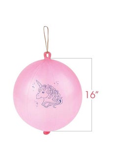 ArtCreativity Unicorn Punch Balls Set Of 12 Durable Balloons With Rubber Bands Attached Great Unicorn Party Favors And Decorations Goodie Bag Fillers For Kids In Assorted Fun Colors  - Image 4