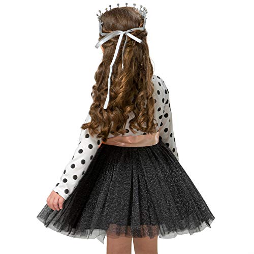 NNJXD Toddler Girl Polka Dotted Multilayer Ruffled Long Sleeve Tutu Party Dresses (3-4 Years, White) - Image 2