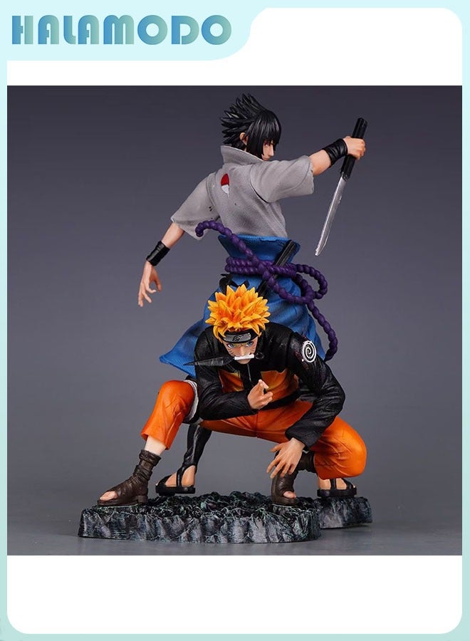 HALAMODO Naruto Shining Bond! 29cm Cool Combined Anime Figures of Naruto and Sasuke, Passionate Desktop Decoration - Image 4