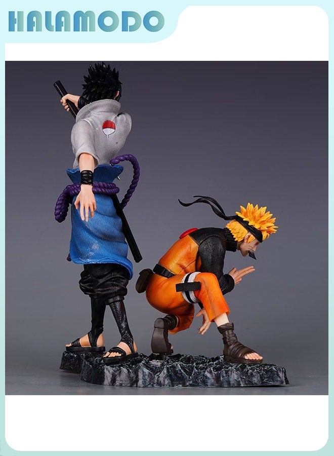 HALAMODO Naruto Shining Bond! 29cm Cool Combined Anime Figures of Naruto and Sasuke, Passionate Desktop Decoration - Image 5
