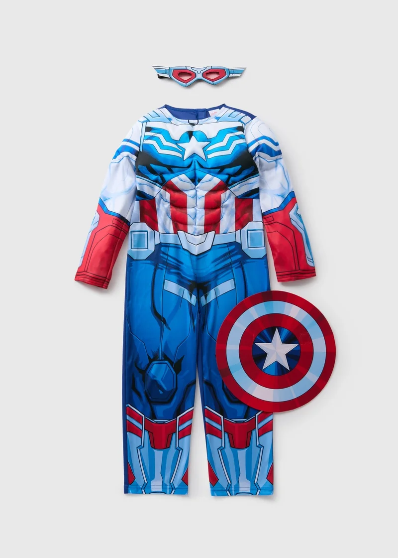 Matalan Marvel Blue Captain America Costume