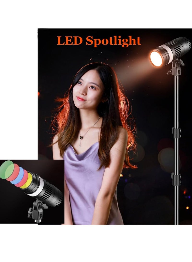 هوميفا إضاءة استوديو LED كشاف فيديو مع تحكم عن بعد، إضاءة مثالية للتصوير الفوتوغرافي الاحترافي، والبث المباشر، وتصوير المنتجات. - Image 3