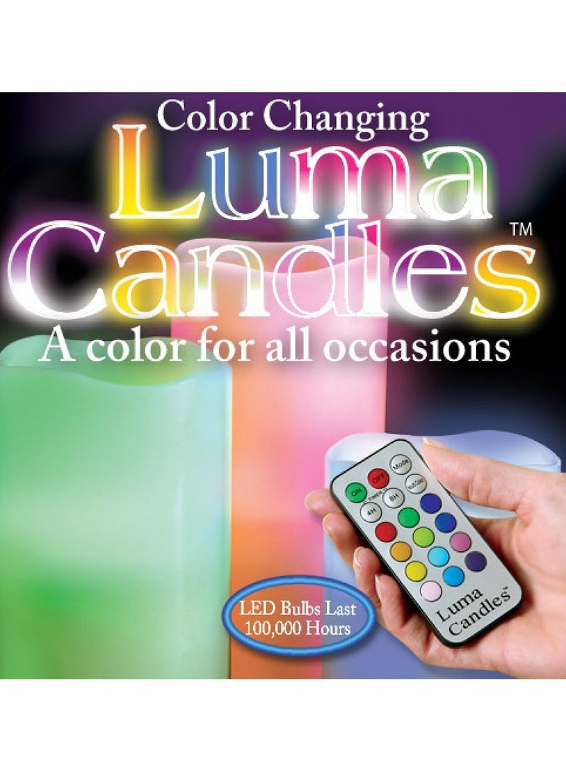 Luma candle without flame 12 changing colors with remote control - Image 2