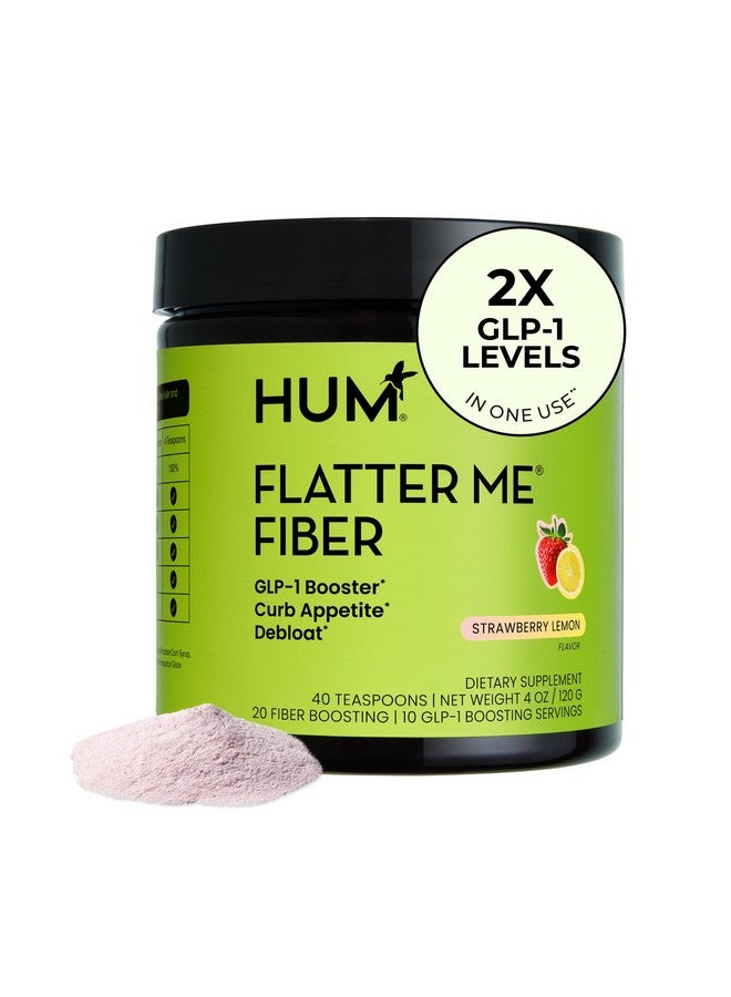 HUM Flatter Me Fiber GLP-1 Booster - Prebiotic Fiber & Enzyme Supplement for Weight Support, Reduce Bloating, Double GLP-1 Levels, Digestive & Gut Health for Women & Men (10-GLP-1/20-Fiber Servings) - Image 1