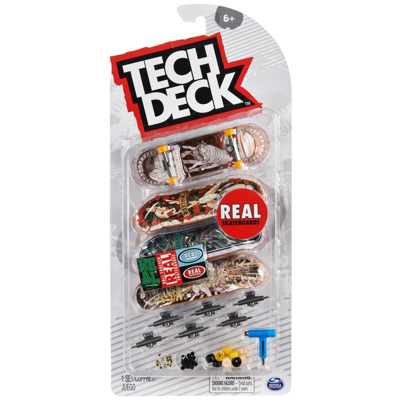 Tech Deck تكنيك ديك ألترا دي إل إكس فينجر بورد 4 حزمة سكيت بوردات حقيقية قابلة للجمع والتخصيص ألعاب مصغرة للأطفال من عمر 6 سنوات وما فوق - Image 2