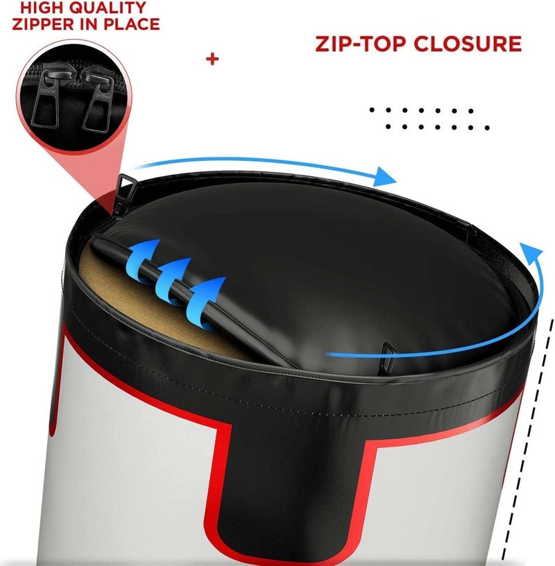 Rdx حقيبة ريدكس للأطفال للضرب 2 قدم مع قفاز الملاكمة مجموعة غير مملوءة للأولاد والبنات جلد مايا غير قابل للتمزق حقيبة معلقة صغيرة كيك بوكسينغ MMA موياي تاي تايكوندو كاراتيه صالة رياضية منزلية تدريب قوة - Image 5