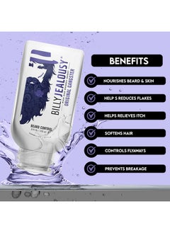 Original Gangster Beard Control Leave In Beard Conditioner For Men With Aloe Leaf Juice And Panthenol Softens Hair And Skin, Light Hold With Matte Finish, 8 Fl Oz - pzsku/Z52B2C2E73B75246184C9Z/45/_/1734182940/9a904796-f4eb-4fda-a56a-ee58e8c1e133