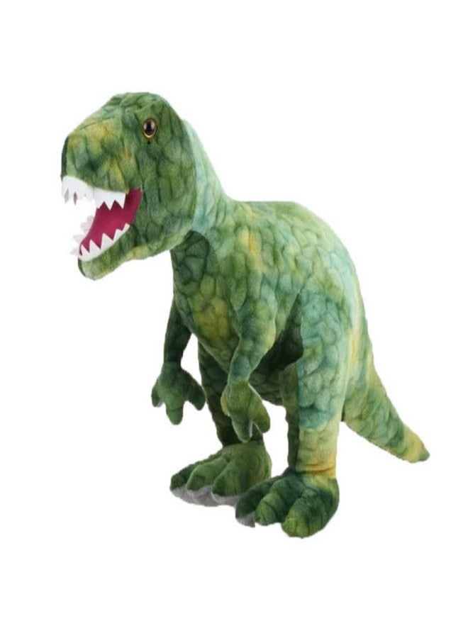 NatureMan Stuffed Dinosaur Plush Giant T-Rex Toy - 23.6inch Lifelike Stuffed Tyrannosaurus Animal for Boys,Simulation Dinosaur Plush Doll(Green) - Image 1