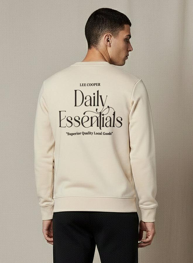 Lee Cooper Men Regular Fit Logo Print Cotton Sweatshirt - Image 3