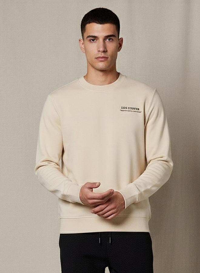 Lee Cooper Men Regular Fit Logo Print Cotton Sweatshirt - Image 1