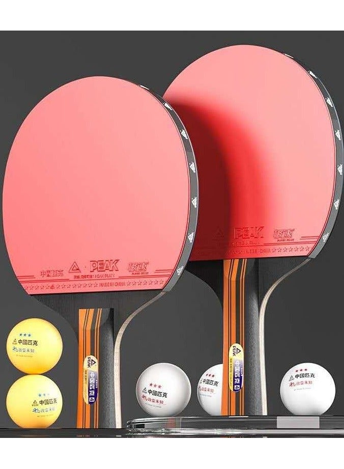 Generic 6-Star Table Tennis Rackets Set – 2 Premium Ping Pong Paddles + 3-Star Balls (x3) + Storage Bag – Soft Sponge Rubber, High Control & Spin – Ideal for Indoor Outdoor Games - Image 5