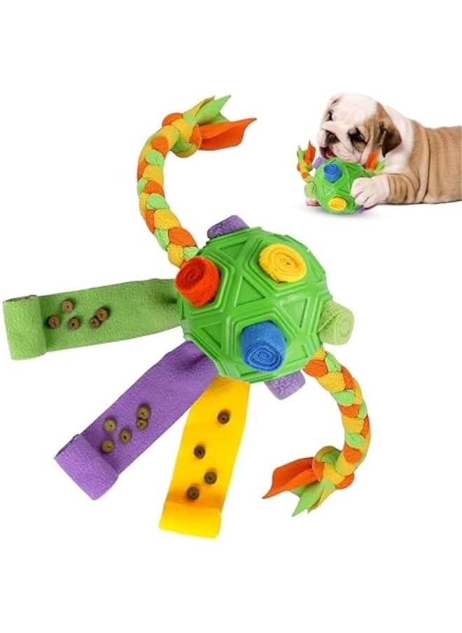 Dog Snuff Balls,Interactive Dog Toy,Encourage Foraging Skills with Bite Resistant Rope,Dog Treat Toy Snuffle Toy Puzzle Toy Dog Enrichment Toy Toys for Large Medium Small Dogs(Green)  - Image 1
