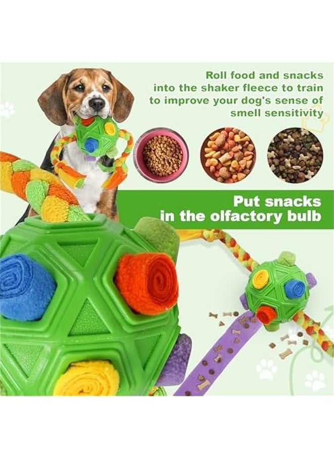 Dog Snuff Balls,Interactive Dog Toy,Encourage Foraging Skills with Bite Resistant Rope,Dog Treat Toy Snuffle Toy Puzzle Toy Dog Enrichment Toy Toys for Large Medium Small Dogs(Green)  - Image 5