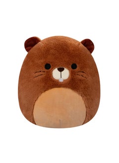 12 inch Fuzzamallows Chip Beaver Fuzzamallow , Officially Licensed Kellytoy Plush Toy, Colorful Soft Toy, Gift for Kids, Girls & Boys Washable Squishy Stuff Toy Multicolor All Age