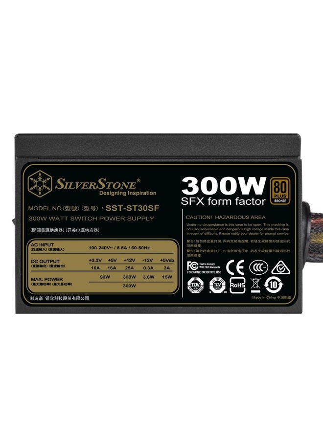 SilverStone Technology ST30SF V2 80 Plus Bronze 300W SFX Power Supply, SST-ST30SF V2 - Image 2