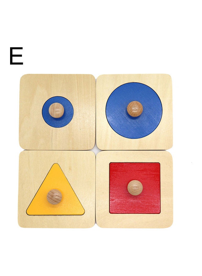 Geometric Shape Pegged Puzzle