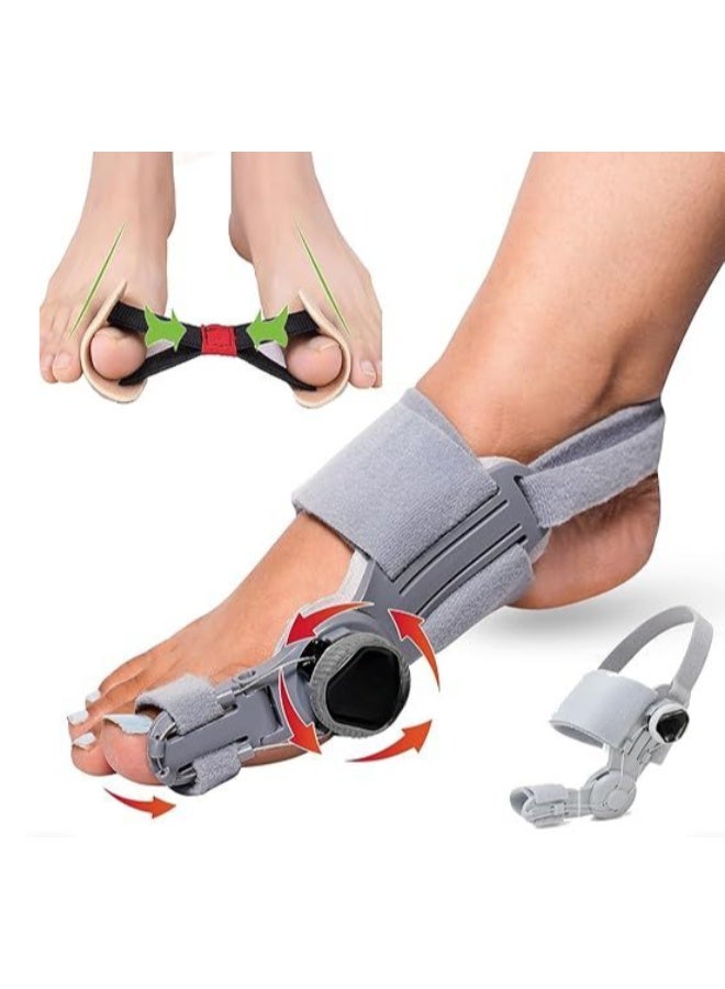 Orthopedic Toe Separator & Bunion Corrector - 360° Adjustable Rotating Knob - Universal Fit for Left/Right Foot - Includes Free Toe Exerciser - Image 1