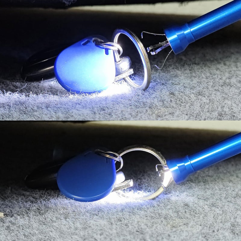 Ailenyun Claw grabber pickup tool,24.4 in Claw Grabber Tool with LED Light grabbing tool claw grabber pickup tool for Litter Pick Home Sink Drain and Metal small items (Blue) - Image 5