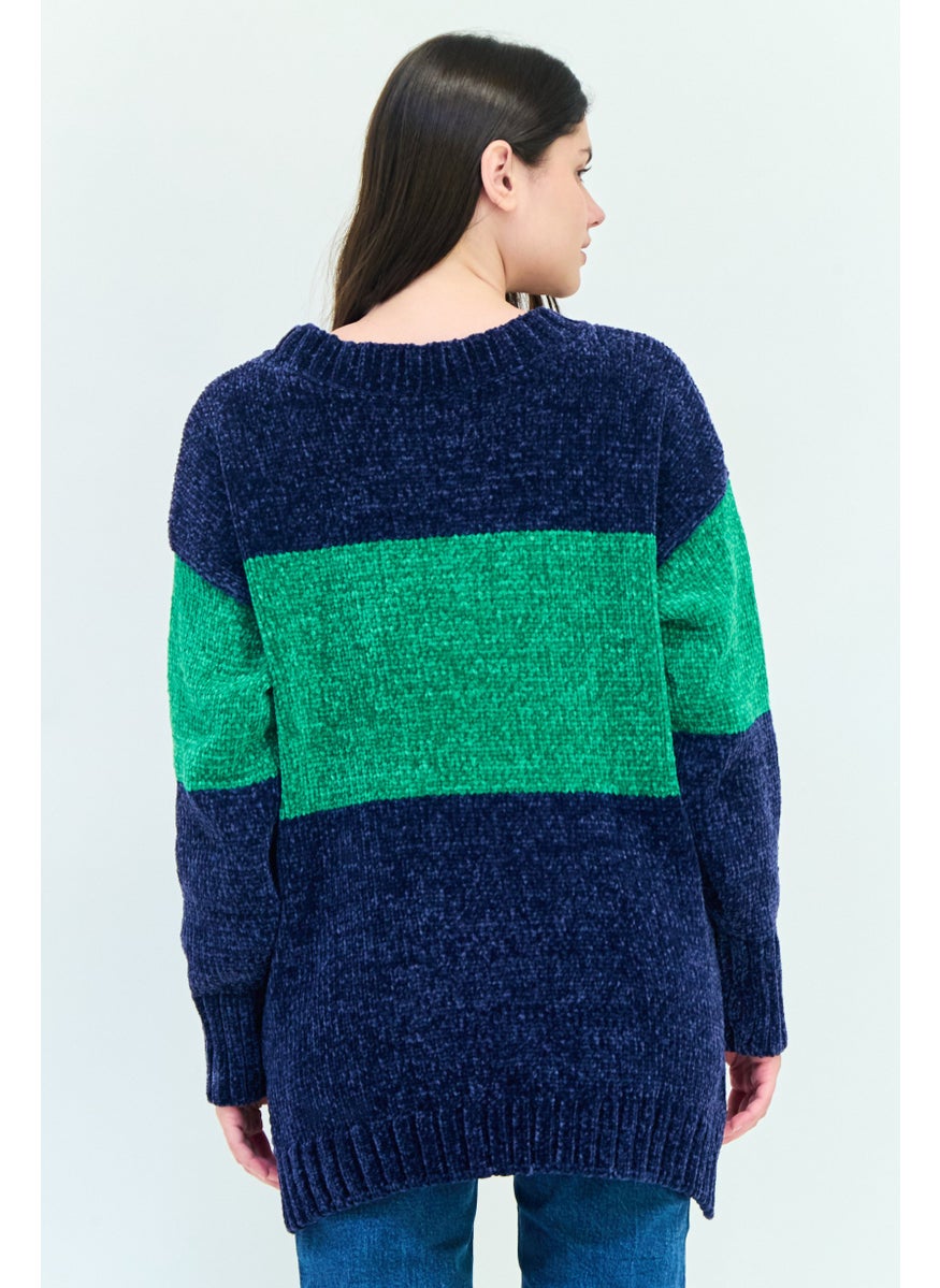 Aerie Offline x Aerie Women Ribbed Collar Two Tone Sweater, Multicolor  - Image 3