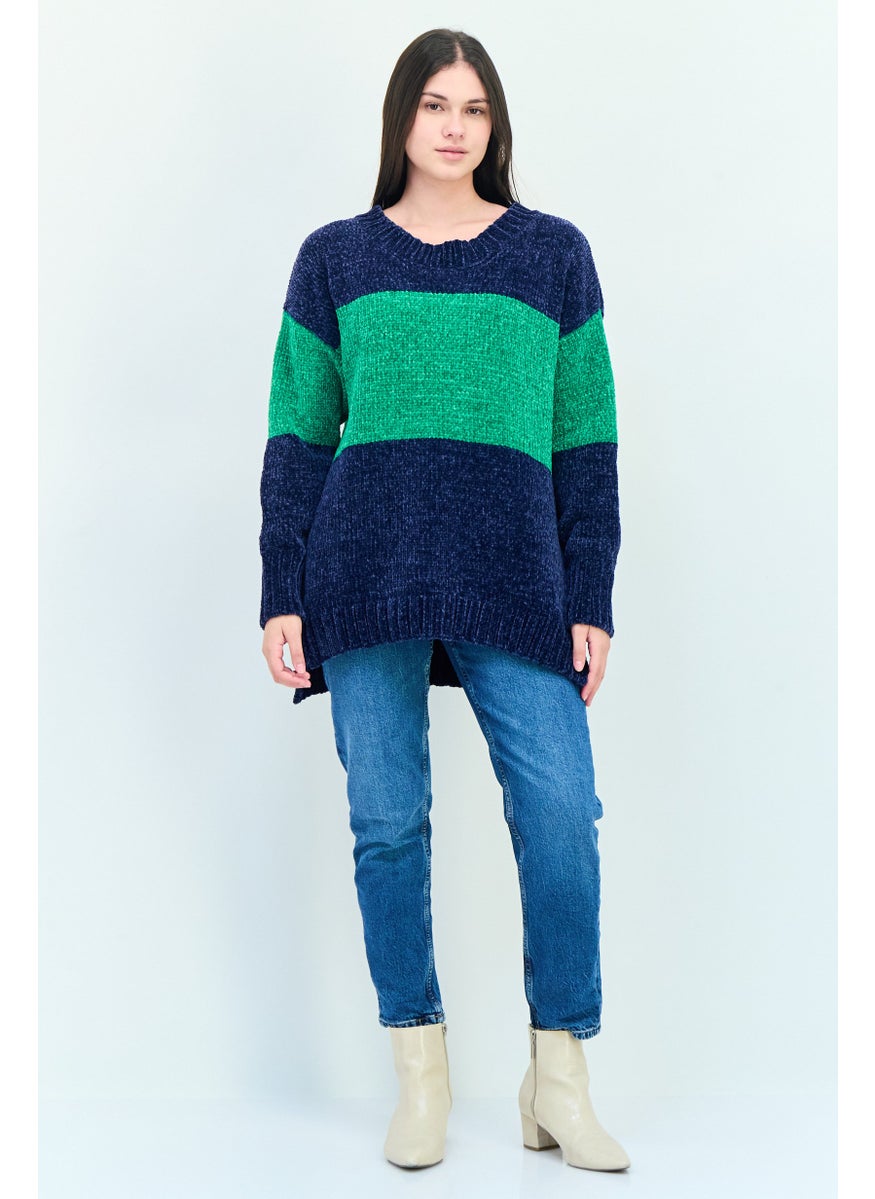 Aerie Offline x Aerie Women Ribbed Collar Two Tone Sweater, Multicolor  - Image 2