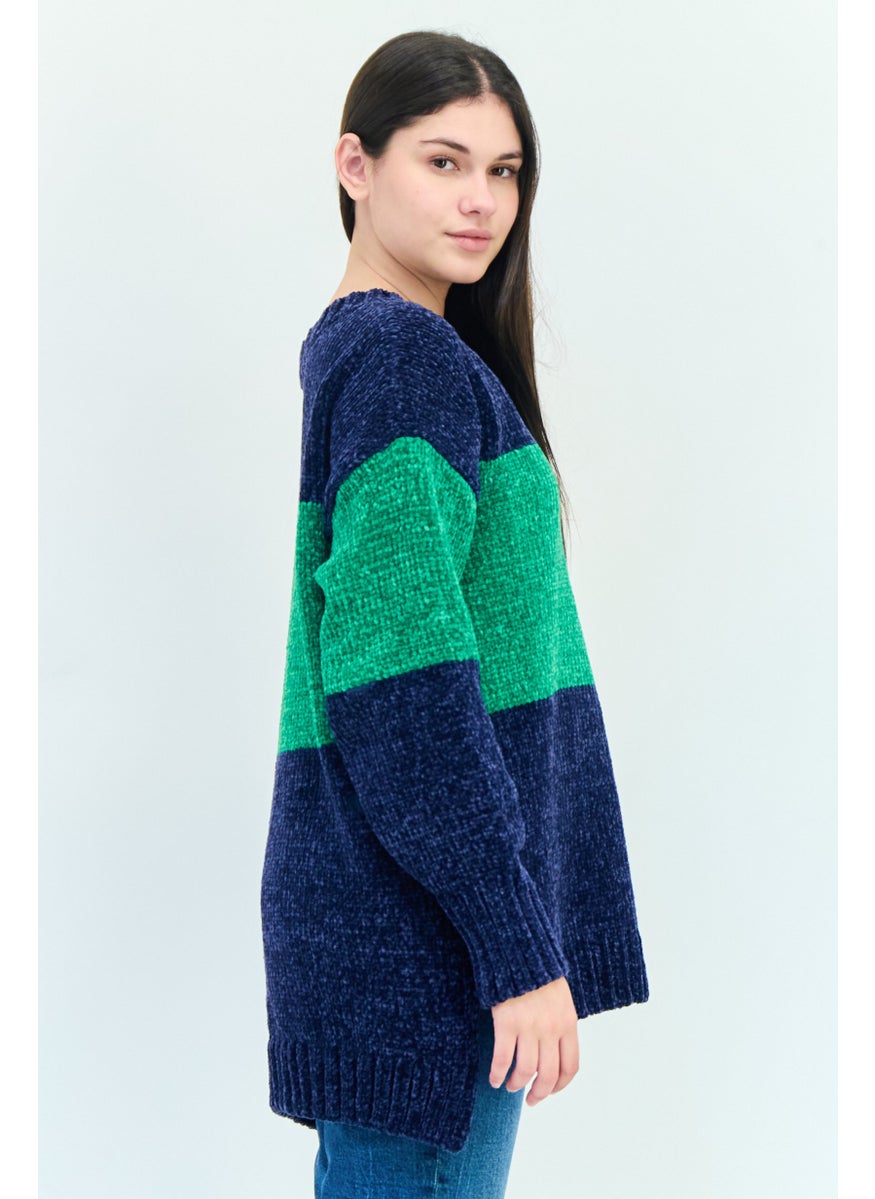 Aerie Offline x Aerie Women Ribbed Collar Two Tone Sweater, Multicolor  - Image 4