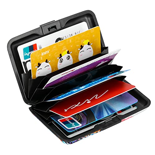 ELFISH RFID Blocking Credit Card Protector Aluminum ID Case Hard Shell Business Card Holders Metal Wallet for Men or Women (Big Eye) - Image 5