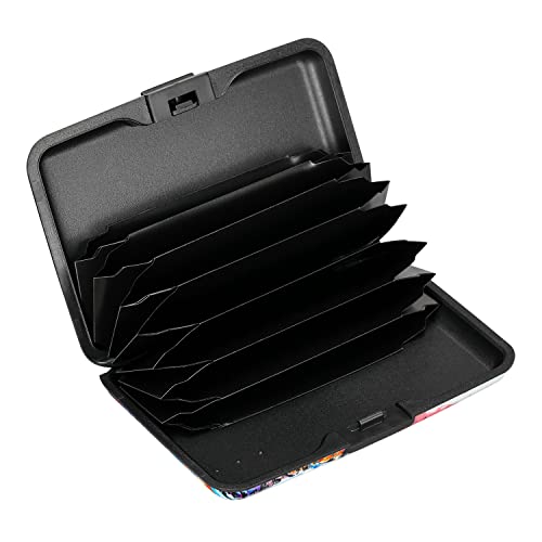 ELFISH RFID Blocking Credit Card Protector Aluminum ID Case Hard Shell Business Card Holders Metal Wallet for Men or Women (Big Eye) - Image 2