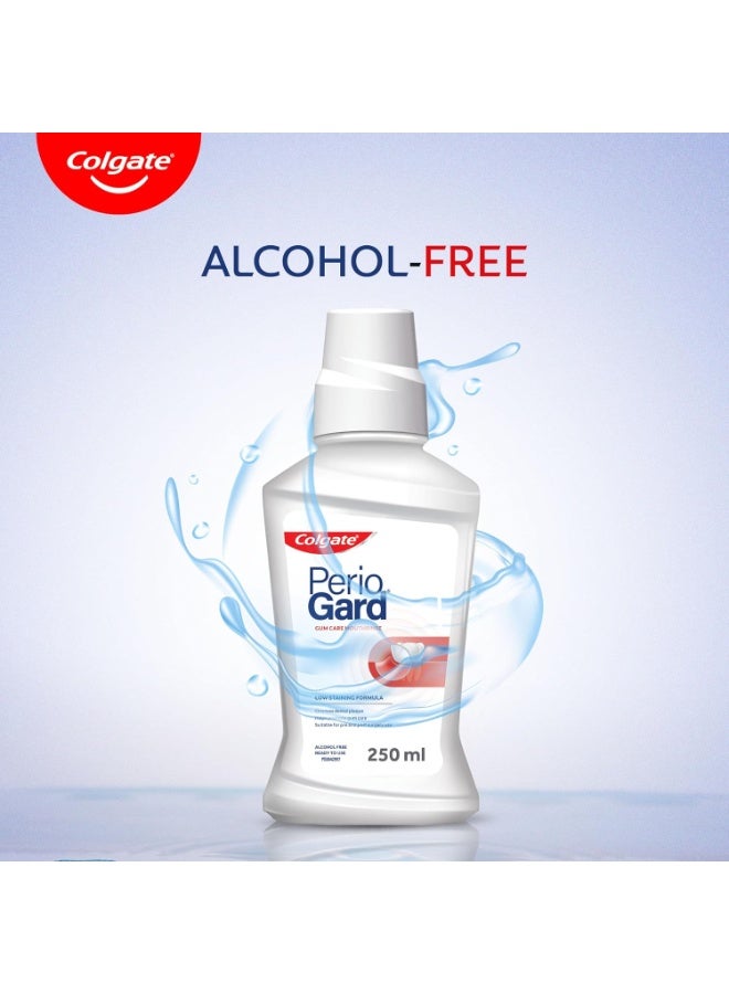 Colgate PerioGard Gum Care Mouthwash Liquid | Low Staining Formula | Reduces the Formation of Dental Plaque | Alcohol-free Mouth Wash - 250 ml (Complete Oral Care) - Image 5
