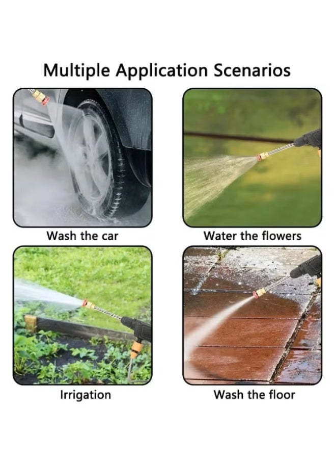 Portable Pressure Washer Spray Gun with Battery & Nozzle for Car, Garden & Home Cleaning - Image 3