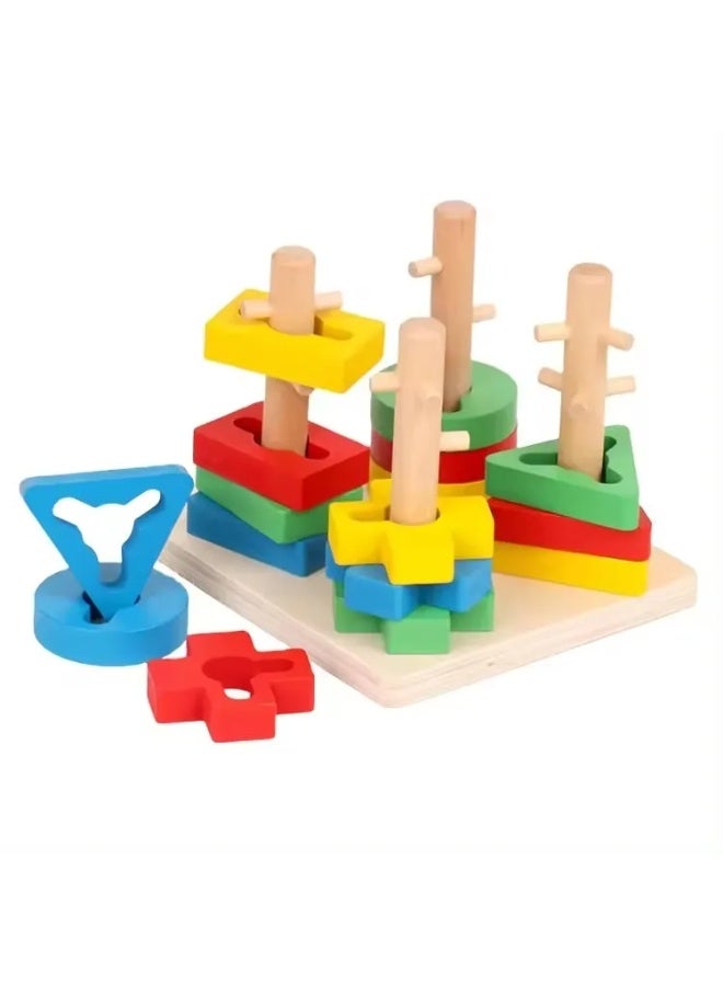 بيكا بلوم وودن إديوكيشنال شيب سورتر تودلر توي جيم فور كيدز - Image 3