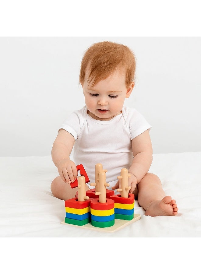 بيكا بلوم وودن إديوكيشنال شيب سورتر تودلر توي جيم فور كيدز - Image 1