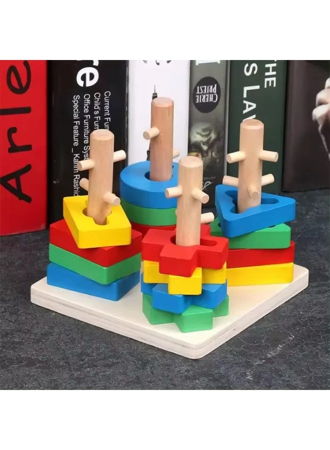 بيكا بلوم وودن إديوكيشنال شيب سورتر تودلر توي جيم فور كيدز - Image 2