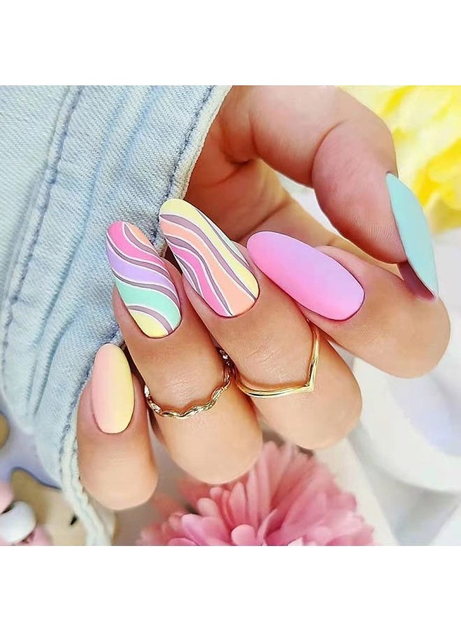Arte Clavo - 15ml Pastel Pink Gel Nail Polish, Light pink Color Soak Off UV LED Nail Gel Polish Nail Art Starter Manicure Salon DIY at Home, 0.5OZ 1409… - Image 1