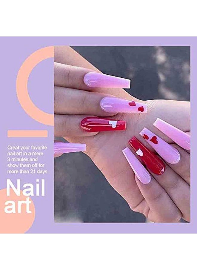 Arte Clavo - 15ml Pastel Pink Gel Nail Polish, Light pink Color Soak Off UV LED Nail Gel Polish Nail Art Starter Manicure Salon DIY at Home, 0.5OZ 1409… - Image 1