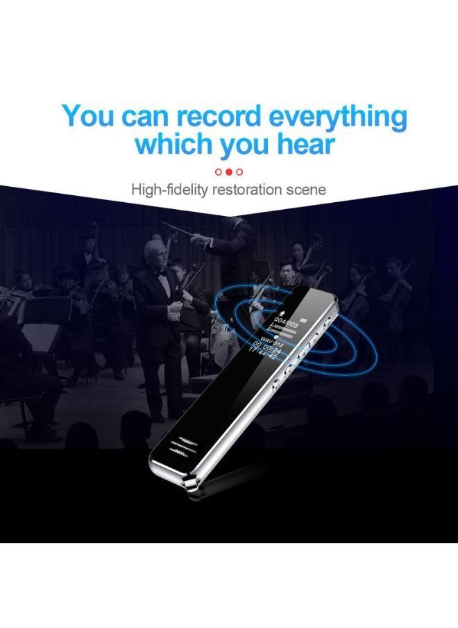 VOCXA - Q22 Screen Voice Recorder: Professional HD Sound Dictaphone e with Audio Activated Recording  16GB - Image 1