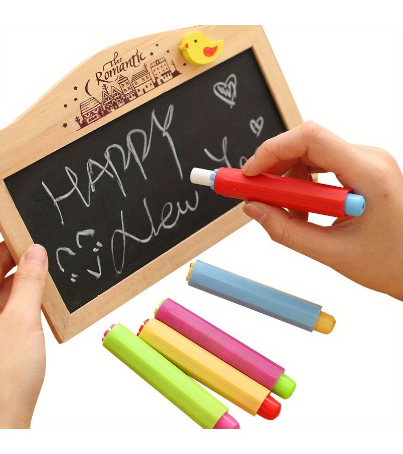 Random Color Teacher Chalk Holder Ultra Fine Round Head Dust Free - Image 1
