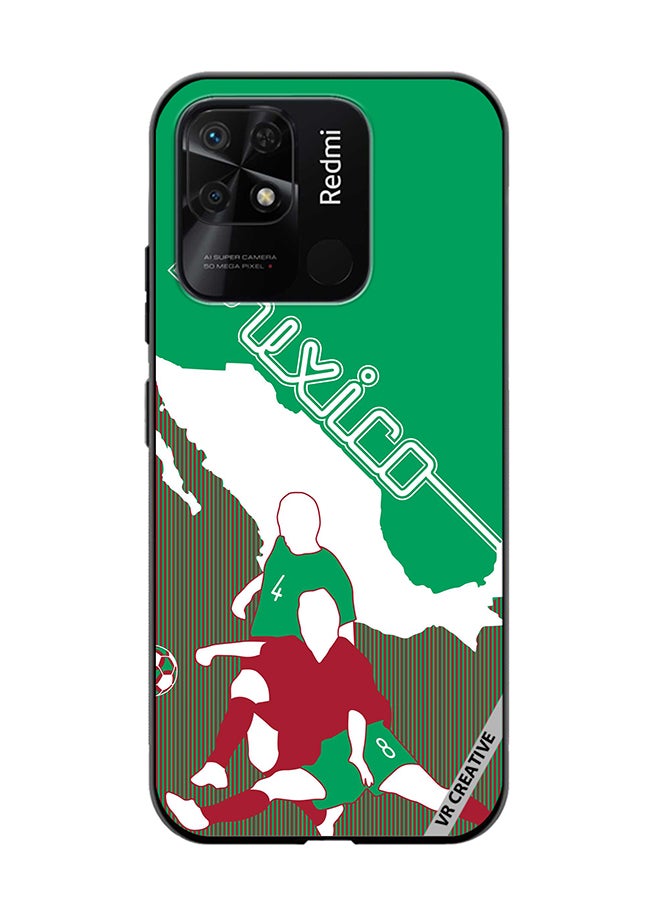 VR CREATIVE Protective Case Cover For Xiaomi Redmi 10C Mexico Football Soccer Players Design Multicolour - Image 1
