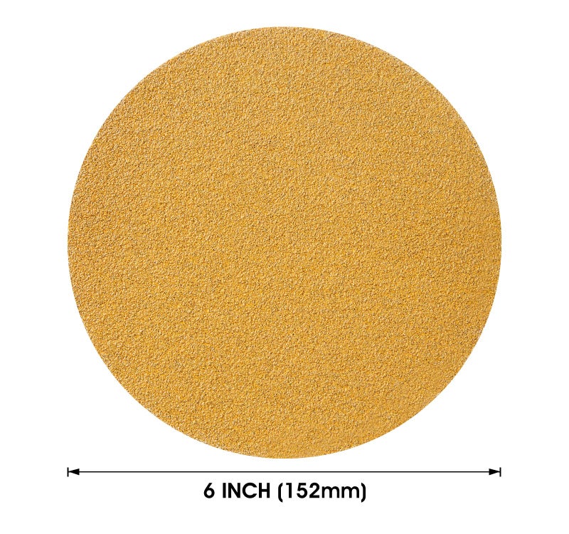 S Satc 100 Pcs Psa Sanding Discs 60 Grit Sandpaper Roll 6 Inch Adhesive Backed Sandpaper Sander Attachment For Drill Aluminum Oxide Round Automotive Sandpaper With Sticky Back - Image 2