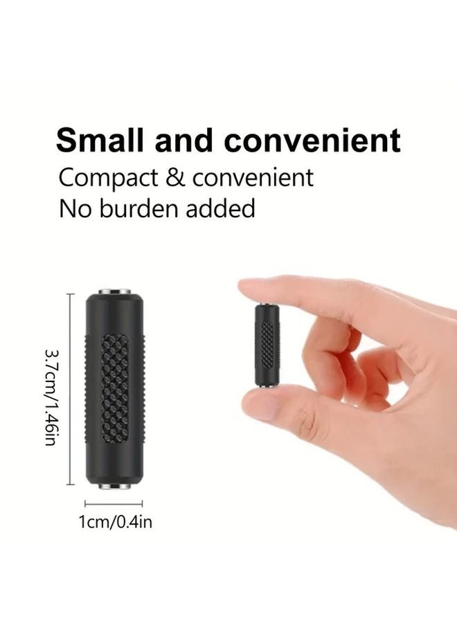 2pcs 3.5mm Female to Female and Male to Male Audio Stereo Adapter for Headphones Guitar MP3 PC - Image 4