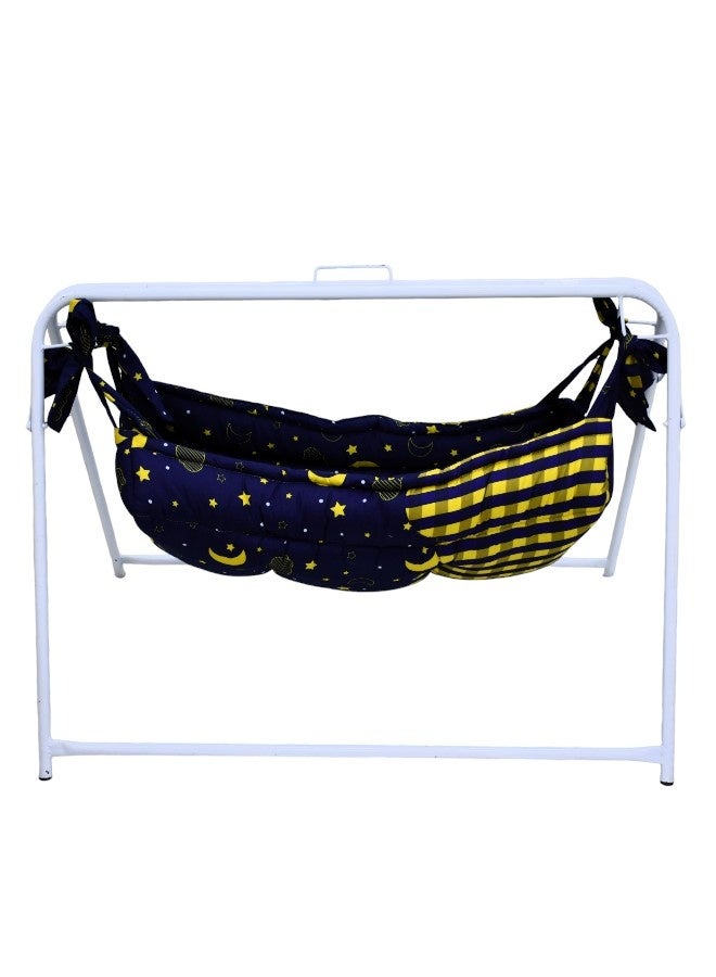 hatstar Baby Rocking Cradle for Newborns  Comfortable and Safe Star-Patterned Hammock with a Sturdy Metal Frame  - Image 3