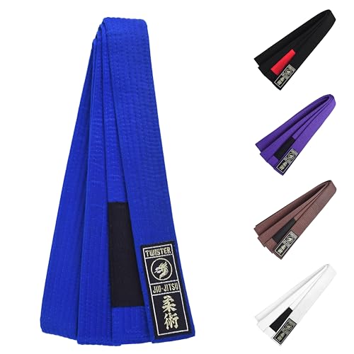 Twister JIU JITSU BELTS 1.5" WIDE PREMIMUM QUALITY (BLUE, A1) - Image 5