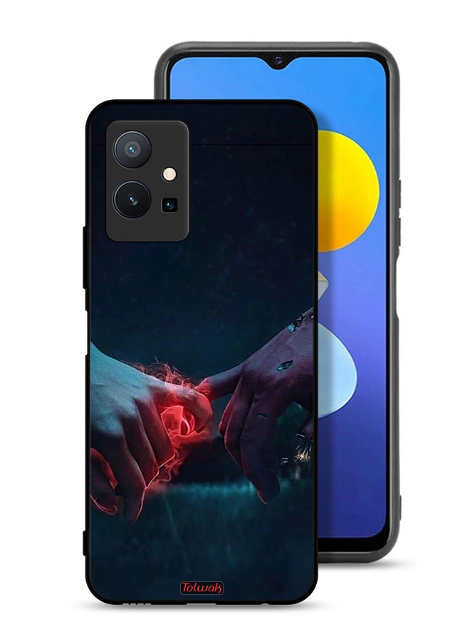 Tolwak Vivo T1 5G Protective Case Cover Burning Hands - Image 1