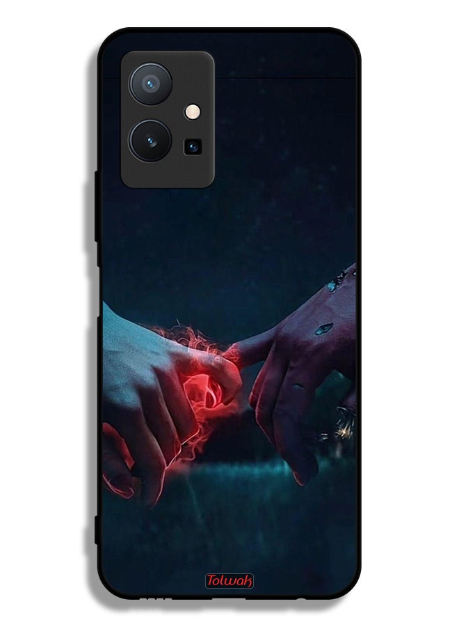 Tolwak Vivo T1 5G Protective Case Cover Burning Hands - Image 2