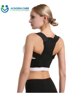 ACNORIA CARE Adjustable Back Corrector Corset To Correct Body Posture Clavicle Spine Shoulder And Lumbar Support Black  Color Size M- From Acnoria Care  - Image 1